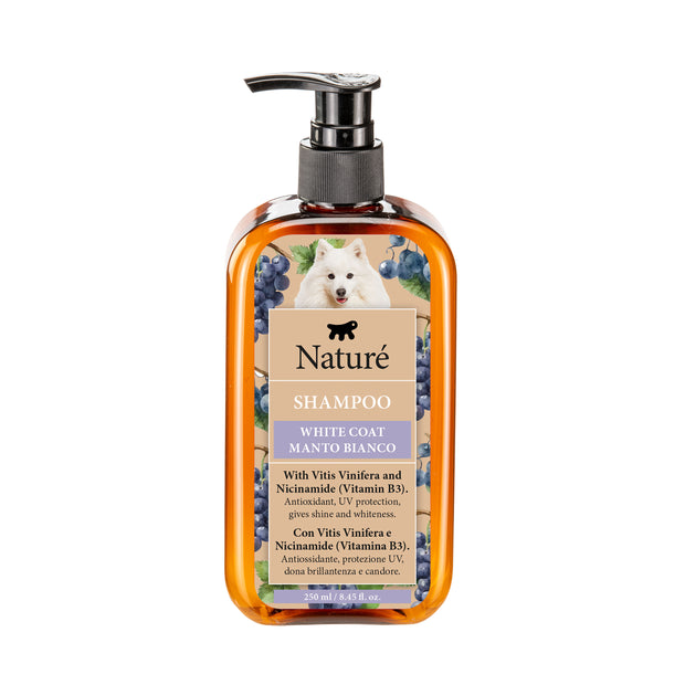 SHAMPOING NATURÉ POUR CHIENS À POIL BLANC