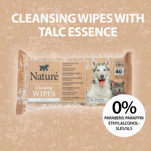 NATURÉ LINGETTES AU TALC (X40)