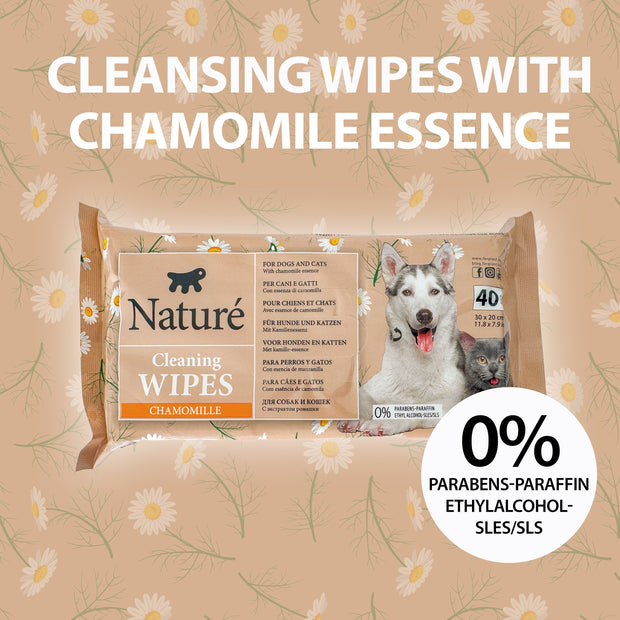 NATURÉ LINGETTES À LA CAMOMILLE (X40)