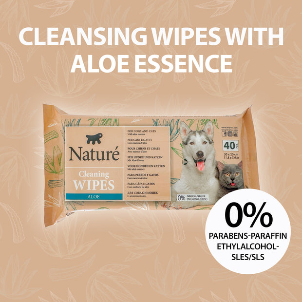 NATURÉ LINGETTES À L'ALOE VERA (X40)