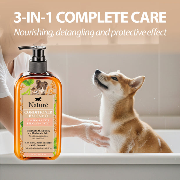 APRÈS-SHAMPOING CHIENS ET CHATS NATURÉ