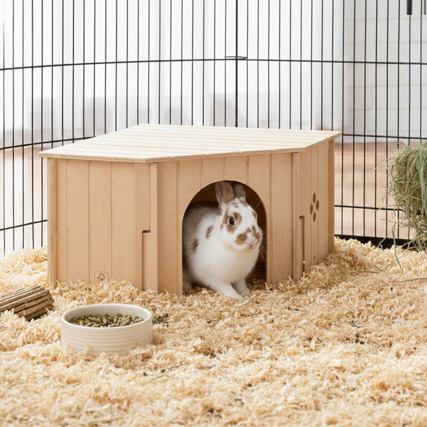 SIN CORNER Maison d’angle en bois pour petits animaux